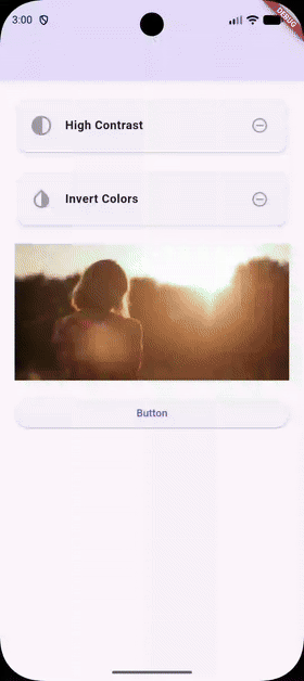 Android accessibility settings